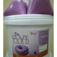 Dip Glaze Taro Elmer Repack 250 Gram/ Glaze Donut Donut Topping Donut
