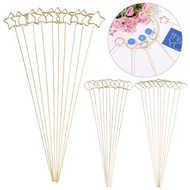 20Pcs Metal Floral Place Card Holder - Flower Clips Place Holders - Photo Cards Floral Picks - Gift 