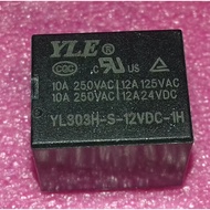 (RB40) (YL303H-S-12VDC-1H)(HJR-3FF-S-HF-12VDC)  RELAY 4PIN  12VDC 15X15X19mm