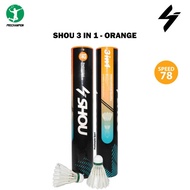 Shuttlecock Cock Kok Badminton Shou 3 in 1 Orange Speed 78