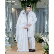 Formal dress [𝐍𝐄𝐖 𝐈𝐓𝐄𝐌]FULL SET JUBAH RATU ARAB [OFF WHITE] JUBAH NIKAH|JUBAH COUPLE|JUBAH MODEN|JUBAH MUSLIMAH|J