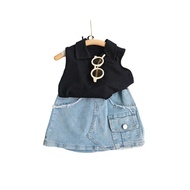 LEO.MAN 2-Piece Set For Girls Shirt + Jeans Skirt Model A1200