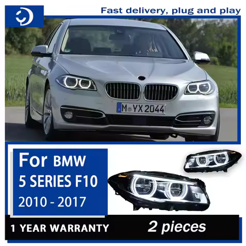 Headlight For BMW 5 Series F10 F18 LED Headlights 2010-2017 Head Lamp Car Styling DRL Signal Project