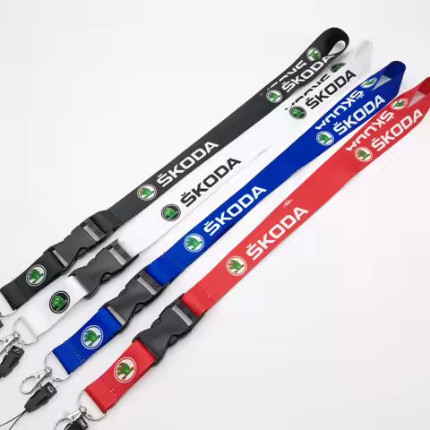 Car KeyChain Phone Lanyard Rope Decoration for Skoda Yeti Superb Kamiq Karoq Kodiak Fabia Tour Kodia