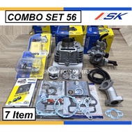 ☂Ex5 DreamWave100 Block Racing 53mm56mm ESPADA Combo Set(Carburetor Wave125Camshaft R4Rocker AGasketCdi Racing)♦