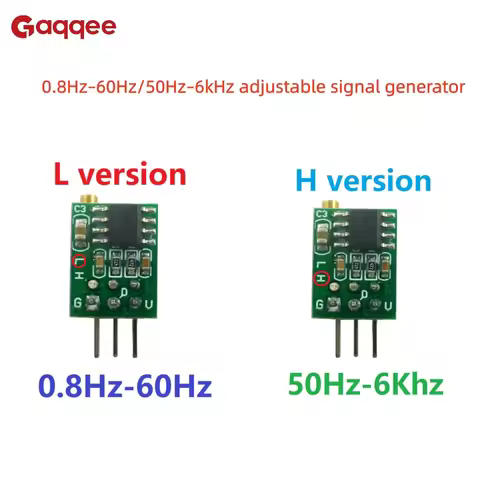 0.8Hz–60Hz/50Hz–6kHz Adjustable Signal Generator Square Wave Generator Module Oscillator Output Sign