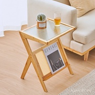 Square Table Long Rainbow Side Table Sofa Glass Japanese Side Table Living Room Small Apartment Smal