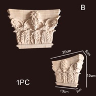 cod WoodCarving Roman Column Vintage European Style Decal Furniture Accessories Wall Door Frame Deco