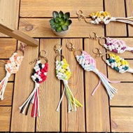 配色鑰匙圈掛飾【Macrame keychain kit 】材料包