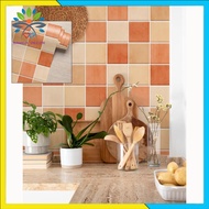 Decal for Home Decoration, Waterproof PP Material, Matte Lamination, Orange Square Print, Size 0.6m 