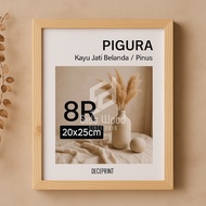 SidsWood [PG8R] 8R Photo Frame (20x25 cm) – Dutch Teak Wood Frame Handmadenatural