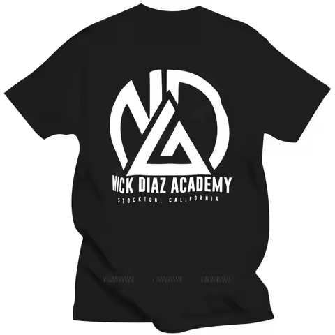 Mens Clothing NICK NATE DIAZ ACADEMY 2 FITNESS JIU JITSU BOXING THAI FITNESS GYM NOVELTY male o-neck