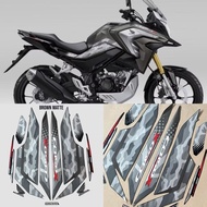 Striping Lis Sticker Motor Honda CB150X 2022 2023 Grey matte Grey Sticker CB X 2022 2023 gray Stripi