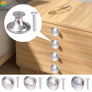 Strong Load-bearing Capacity Silver/ Black Wardrobe Cabinet Round Shape Stainless Steel Drawer Handle Door Knob Home Hardware Accessories