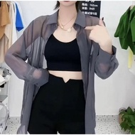 SPICYG 防晒外套 Sun Protection Clothing For Women Summer New Thin Loose Long-sleeved Shirt Jacket Light And Versatile Cardigan Uv Protection Jacket