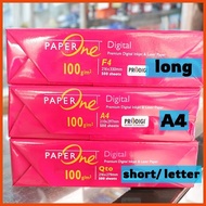 ☫ ☢ Paper One 100 gsm Sub 28 Copy Bond Paper 100gsm A4 Short Long