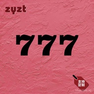 ZYZT Hollow car sticker Slot Machine Jackpot777Lucky Symbol Concealer Sticker for Luggage, Notebook,