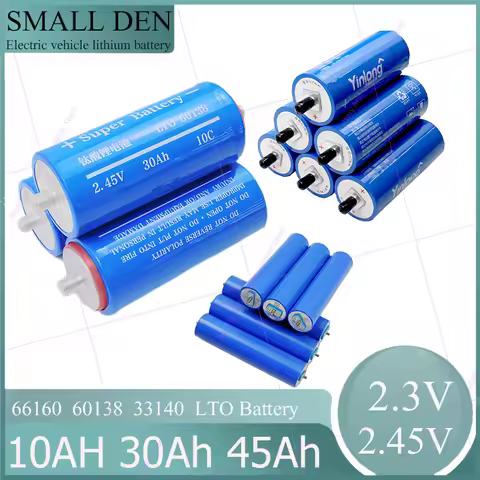 2.3V 2.45V Lithium Titanate LTO Battery 10Ah 30Ah 45Ah Rechargeable Cell Long Cycle Life High Safety