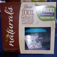 100 sticks stevia with free luminarc stackable jar