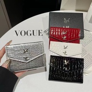 CrocodilePattern Designer Style Card Holder Wallet Multislot ID Passport Case YSL Organ Bag LV3J