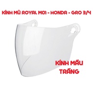 phụ kiện Kính Thay Thế Cho Mũ Bảo Hiểm Honda - Royal M01 Mũ 3/4 chính hãng royal