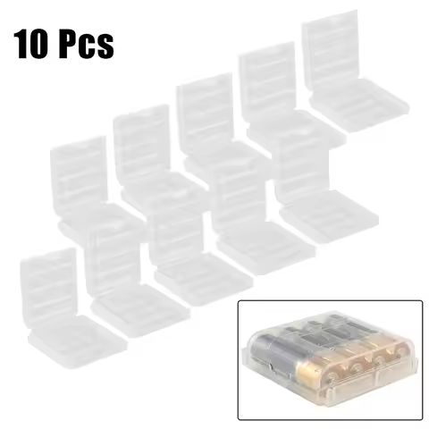 10pcs Battery Plastic Protecting Case Cover Holder AA/AAA Battery Storage Box Container Organizer Fo