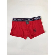 Men Underwear Boxer Cotton Underpants Solid Color Shorts