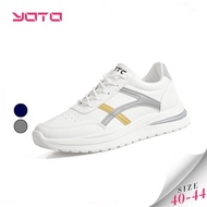 YOTO Men's Shoes Lace Up Low Top Rubber Shoes Casual Korean Fashion Sneakers