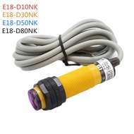 E18-D80NK/D50NK/D30NK/D10NK DC 5V NPN NO 3-Wayar Pengesan Halangan Inframerah Fotoelektrik Suis Kede