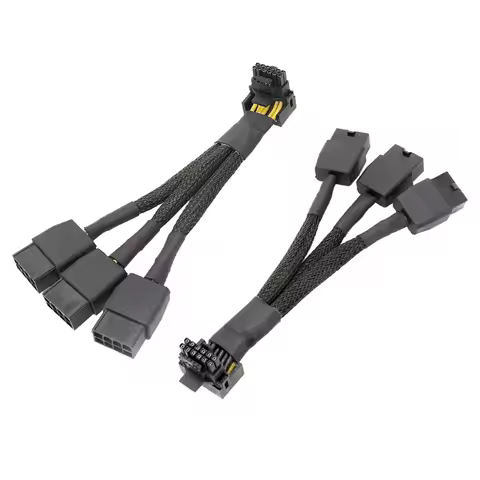 896F 3x8pin 8PIN to 16Pin 12VHPWR GPU Cable 16Pin 12+4Pin Power Supply Adapter GPU Power Cable 16Pin