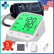 NewAnt 30C Large Screen Blood Pressure Monitor Digital BP Monitor With Charger USB Power Easy Read