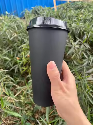 reusable 710ml 24oz plastic coffee cup mug hot cup