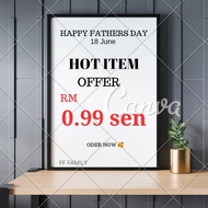 Sticker balon Fathers Day Vinyl