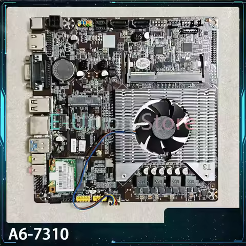A6-7310 ITX Motherboard 17x17 A6-7310 Processor Works Perfectly