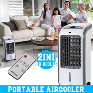 Battoom Aircon, Air Cooler Portable Air-Cooled Button-type 2in1 Ice Vapor