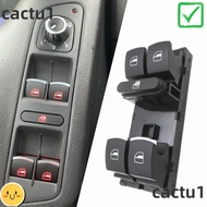 DIEMON Window Control Switch, Chrome 5ND959857 Car Window Lifter, Car Repair 8 Pins ABS Window Switch Button for VW/ Jetta /Tiguan /Golf /GTI MK5 MK6 Passat