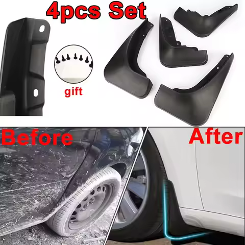 4Pcs Universal Mud Flaps Car Fender Splash Guards Front Rear Wheel Mudguards MudFlap Plastic Wheel P