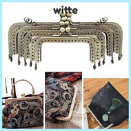 WITTE Purse Frame Kiss Clasp, Metal Vintage Purse Clasp Frame, Mini Bag Hardware Bag Kiss Clasp Lock