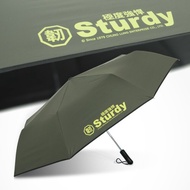 【TDN】極度強悍降溫黑膠自動開收傘-超大自動傘抗UV雨傘(沉穩灰)