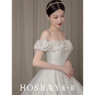 ☸HOSRAY Premium satin  infinity formal dress for wedding  gown for ninang wedding dress❋