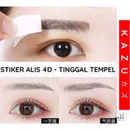 KAZU KBF115 Stiker Alis 4D Eyebrow Tatto Semi Permanen Waterproof - Brown 1
