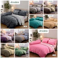 Bed Sheet Set 3.5/5/6 Feet (Not Including Duvet) Printed With Graphic Print/Jessica J281-J291