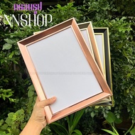 Luxury Square Rose Gold Photo Frame 1 Inch Edge 4x6 5x7 6x8 A5 7x9 8x10 8x12 9x12 A4 10x12 Hanging S