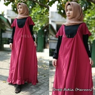 Dress Muslim Azkia Hijab cantik Adem instagram helios hijabsyari