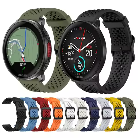 20 22mm Replacement Strap For Polar Vantage V3 M2/M Grit X Pro Titan Silicone Bracelet For Polar Ign