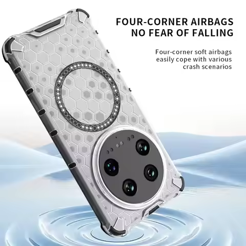 Honeycomb Case For Huawei Y9 Y7 Y6 Prime 2019 Honor X40i X40 X50 Magsafe Wireless Charging Magnetic 