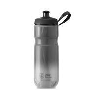 Bicycle Bottle - 20 oz Insulated Sport Bottle - Fade CharcoalSilver