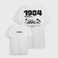 PUTIH Tshirt T-Shirt Men DRAGON BALL 1984 AKIRA TORIYAMA White Combed 30s
