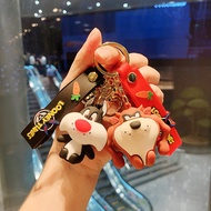Looney Tunes Cartoon Keychain Bugs Bunny Lola Marvin the Martian Gossamer Tweety Keyring Bag Charm