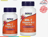 NOW Foods MK-7 Vitamin K-2 100mcg Veg Capsules